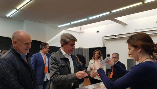 Ángel Garrido ha votado por primera vez a Ciudadanos tras su salida del PP.