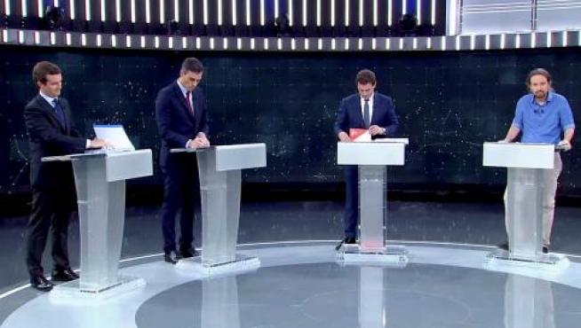 Debate electoral a cuatro en RTVE.