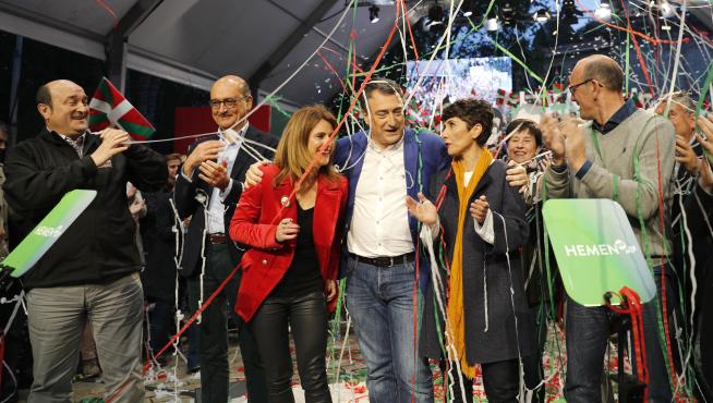 Final de campaña del PNV en el País Vasco.