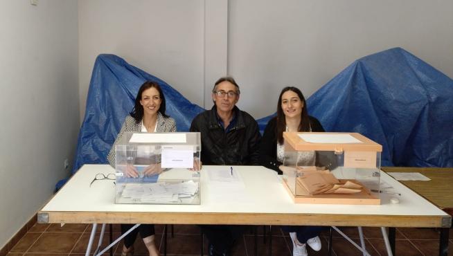 Imagen de la única mesa electoral de Atea.