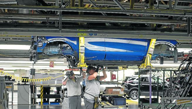 Imagen de la planta automovilístca de Opel España, del grupo PSA, en Figueruelas.