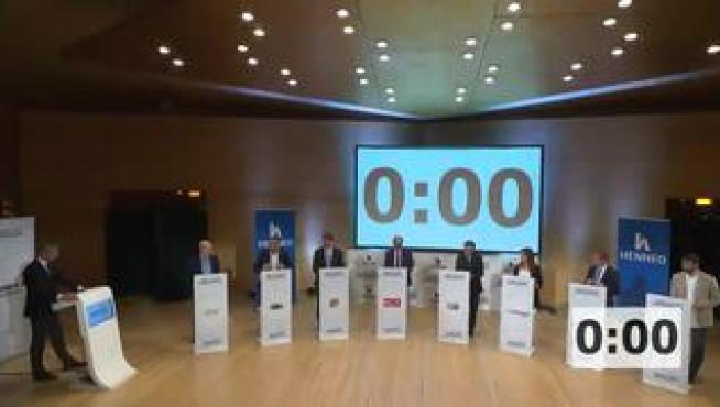Los ocho principales candidatos a la presidencia de la DGA coincidieron en el debate organizado por HERALDO en que la despoblación es el principal problema de Aragón