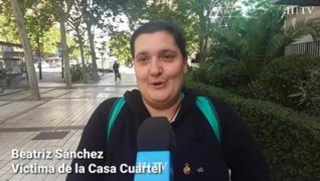 Beatriz Sanchez, víctima de la Casa Cuartel, habla tras la detención del etarra Josu Ternera.
