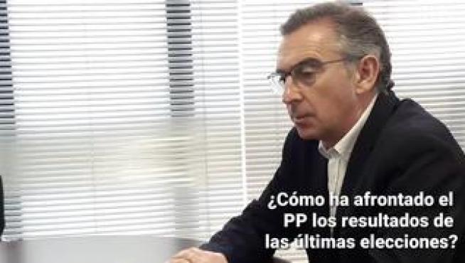 Luis María Beamonte, candidato del PP a la presidencia del Gobierno de Aragón, analiza el resultado de las elecciones del 26M, afirma que les hubiera gustado lograr "un mejor resultado".