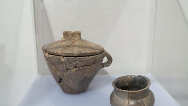 Restos hallados en los yacimientos celtibéricos de la comarca que se exponen en el Museo de Daroca.