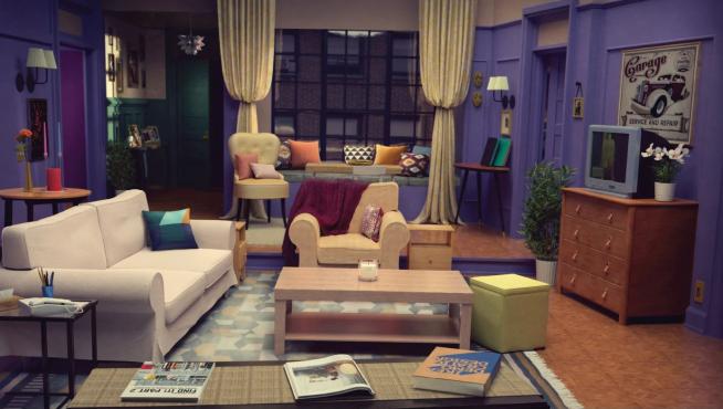 Salón de 'Friends' con muebles de Ikea.