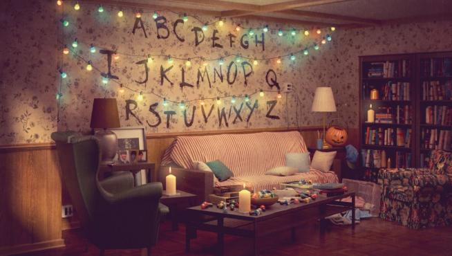 Salón de Ikea de 'Stranger things'.