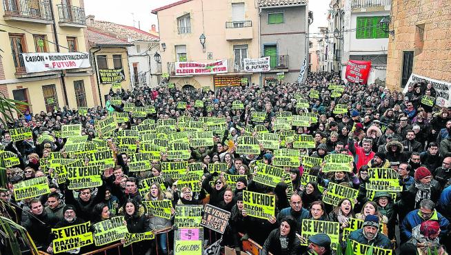 Protestas en Andorra el 22 de enero durante la visita de la ministra Teresa Ribera