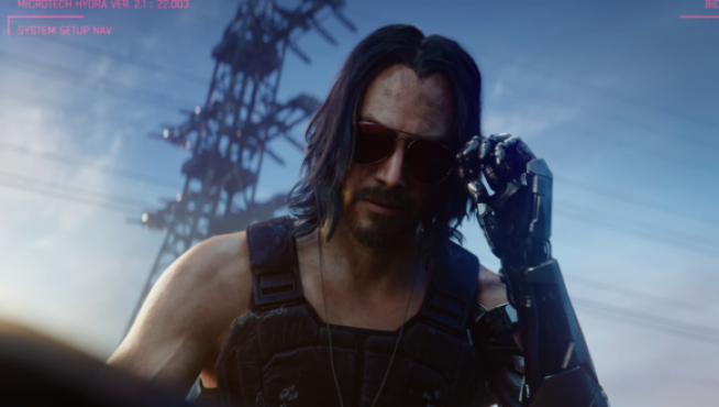 Keanu Reeves sorprendió al público en Cyberpunk 2077