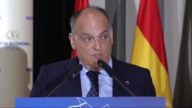 El presidente de LaLiga considera necesario que este tipo de casos se denuncien desde los vestuarios