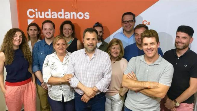 Imagen de los dirigentes de Cs en Huesca.