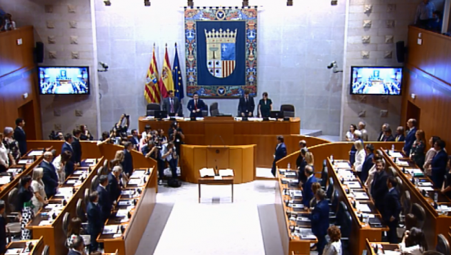 Sesión constitutiva de las Cortes de Aragón en la X legislatura