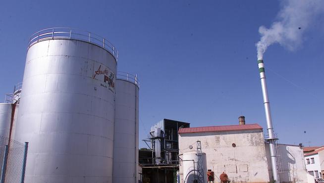 Imagen de archivo de la antigua fábrica de Aceites Pina en La Puebla de Híjar.