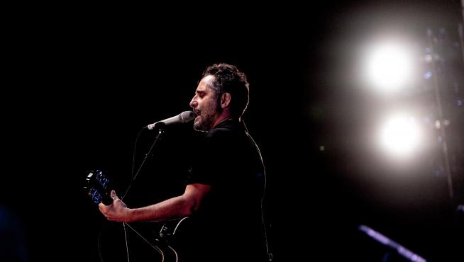 Jorge Drexler, en un momento de su actuación en Lanuza.