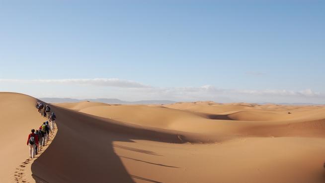 El desierto del Sahara.