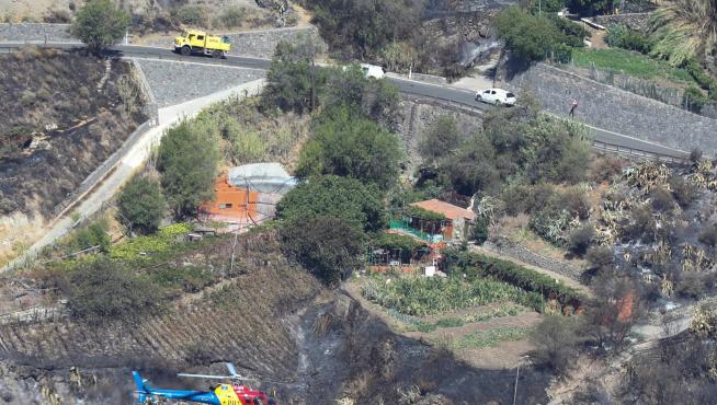 Evolución del incendio en Tejada (Gran Canaria).