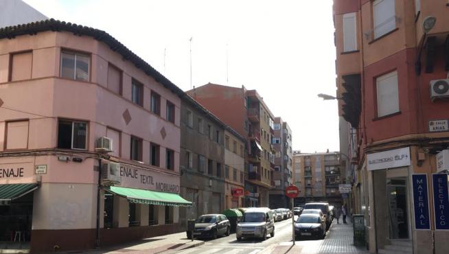La calle Lastanosa, en el barrio de Las Delicias