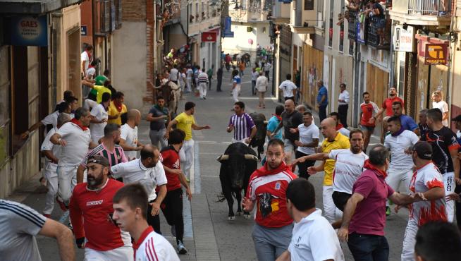 Un encierro de las fiestas de Cuéllar de 2019