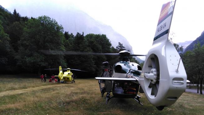 En la operación han intervenido los helicópteros de la Guardia Civil y del 112.