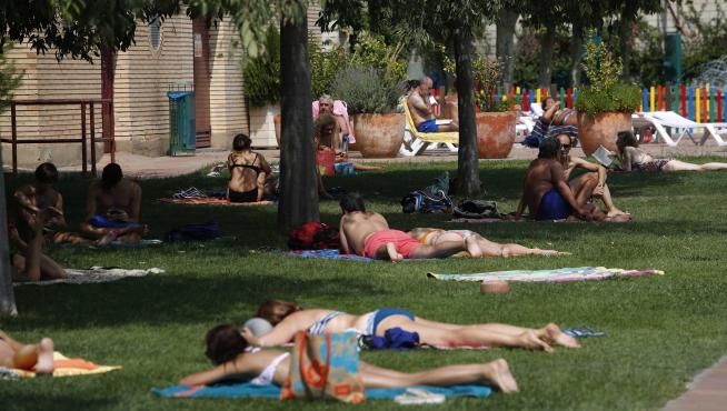 Último día de la temporada de piscinas de verano en Zaragoza.