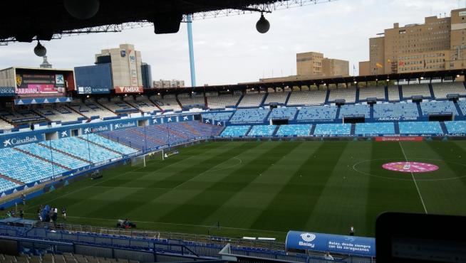 La Romareda, una hora antes del partido.