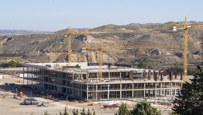 Obras del nuevo hospital de Teruel. Foto Antonio garcia/bykofoto 28/09/19 [[[FOTOGRAFOS]]]