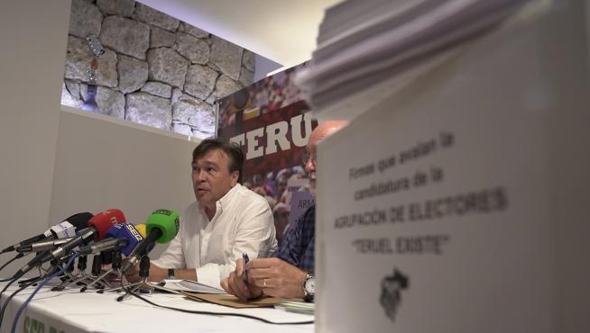 Presentacion de la candidatura de Teruel Existe a las generales.Tomas Guitarte, candidato Foto Antonio Garcia/bykofoto [[[FOTOGRAFOS]]]