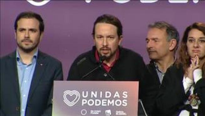 Pablo Iglesias ha comparecido ante los medios de comunicación para valorar los resultados electorales. El líder de Unidas Podemos ha asegurado que estos comicios han servido para que “la derecha se refuerce" y para que haya "una extrema derecha de las más poderosas y fuertes de Europa”.