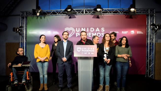 Pablo Iglesias comparece tras los resultados electorales