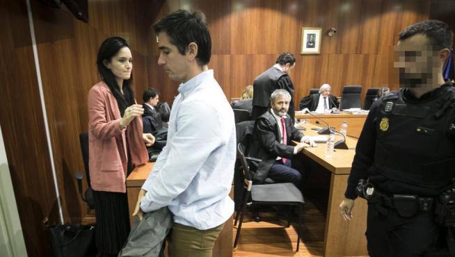 Rodrigo Lanza, tras escuchar el veredicto del jurado el pasado viernes, 15 de noviembre