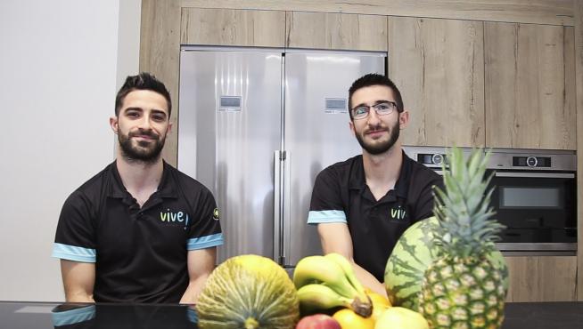 Los nutricionistas de Vive! Escuela de Salud, Raúl Luzón y Javier Sánchez.