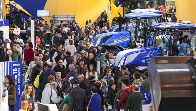 Multitud de profesionales visitaron en 2018 la Feria Internacional de Maquinaria Agrícola que se celebra en Zaragoza.