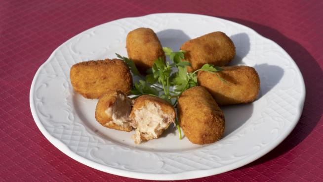 Croquetas del bar Gregory en Teruel.