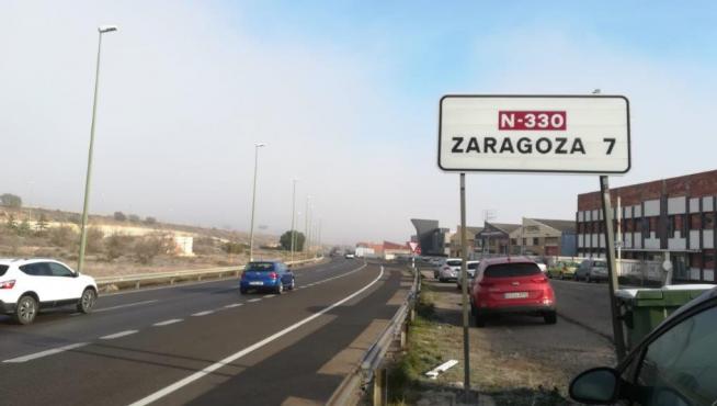 La niebla, menos persistente este miércoles, se ha concentrado en el área metropolitana de Zaragoza.