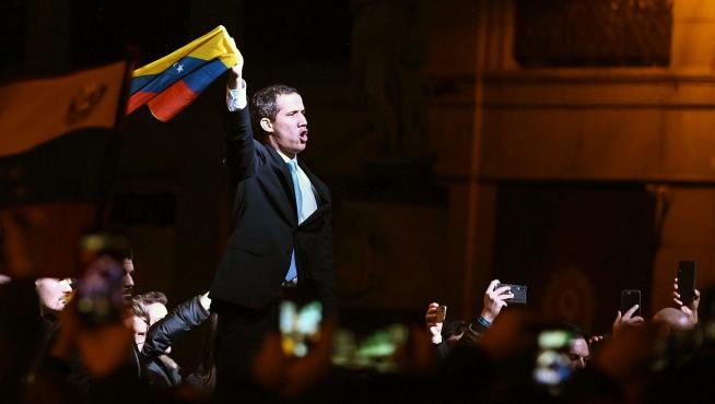 Visita de Juan Guaidó a Madrid