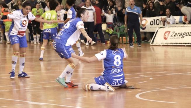 Imagen del partido entre Sala Zaragoza y Universidad de Alicante
