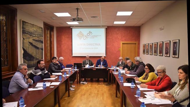 Reunión de la junta directiva de CEOS-Cepyme Huesca este jueves