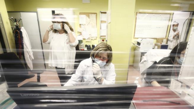 Medidas para prevenir el coronavirus en el Centro de Salud Torre Ramona de Zaragoza.