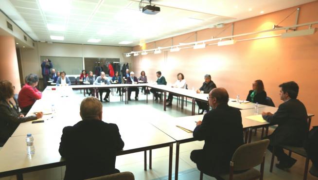 Reunión de Lambán en Huesca