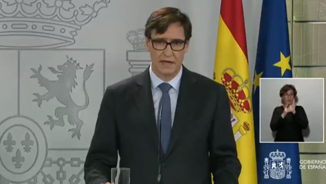 Salvador Illa, en rueda de prensa