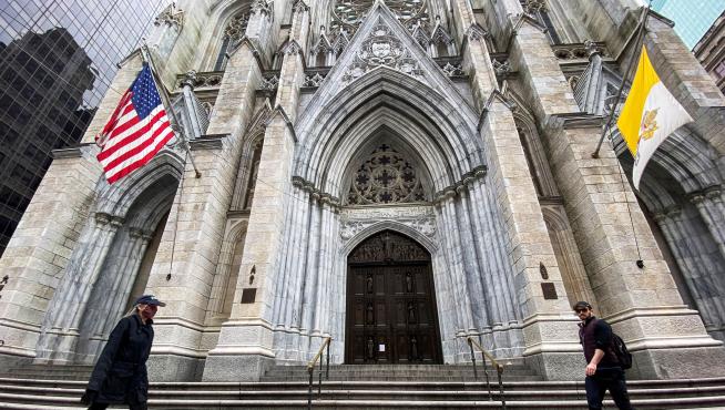 Imagen de este domingo en la catedral de San Patricio de Nueva York.