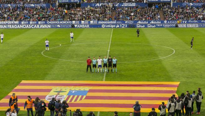 DEPORTES PARTIDO REAL ZARAGOZA - HUESCA PALCO Y AFICION GRADAS CAMPO LLENO / 07-04-2018 / FOTO: ARANZAZU NAVARRO [[[FOTOGRAFOS]]] [[[HA ARCHIVO]]]