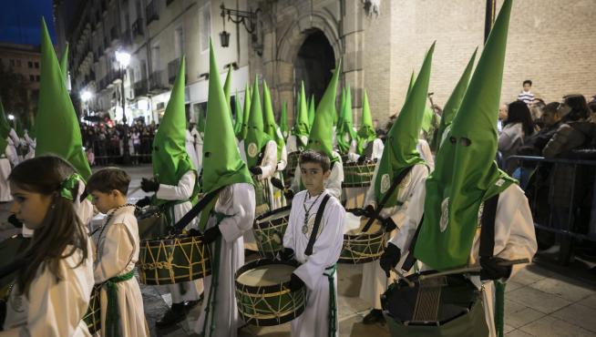 Una imagen del viacrucis del Lunes Santo pasado.