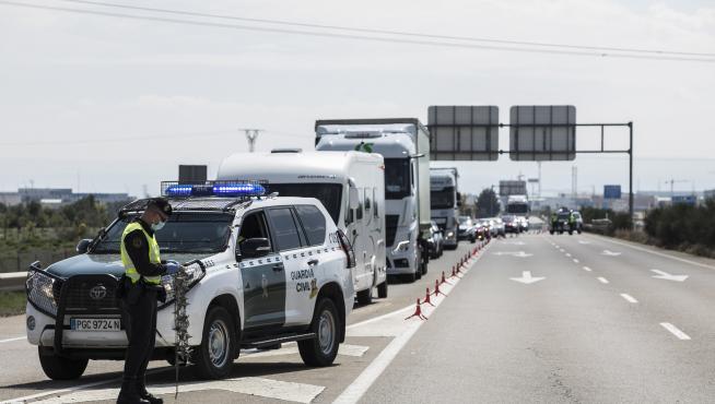 Controles de la Guardia Civil en Aragón