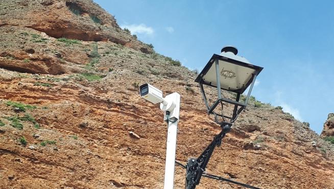 Una de las cámaras instaladas en Los Fayos.