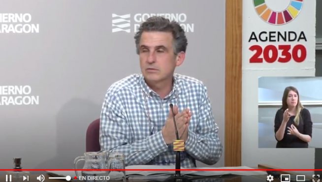 Falo explica la distribución de casos en Aragón