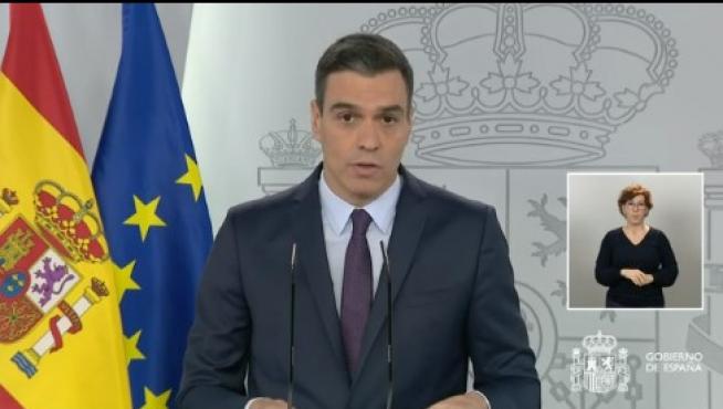 El presidente del Gobierno, Pedro Sánchez