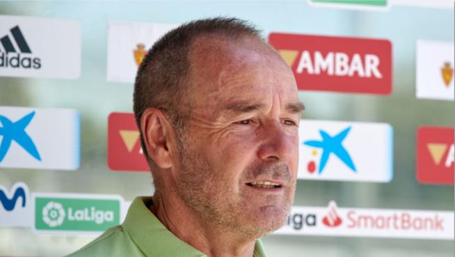 Víctor Fernández, al mediodía de este viernes, en la Ciudad Deportiva.