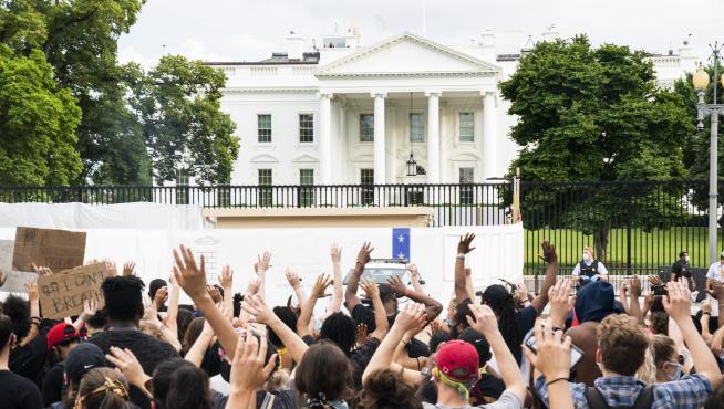 Protesta a las puertas de la Casa Blanca