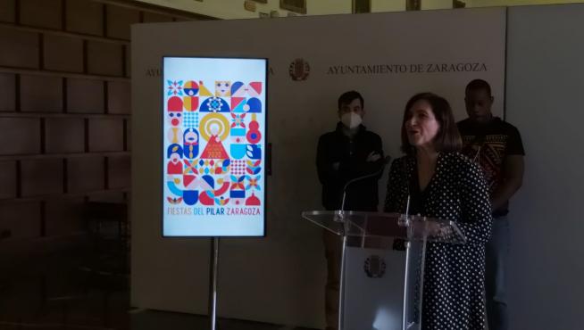 Pilares Geometricos, de Alfredo León, cartel ganador de las Fiestas del Pilar 2020